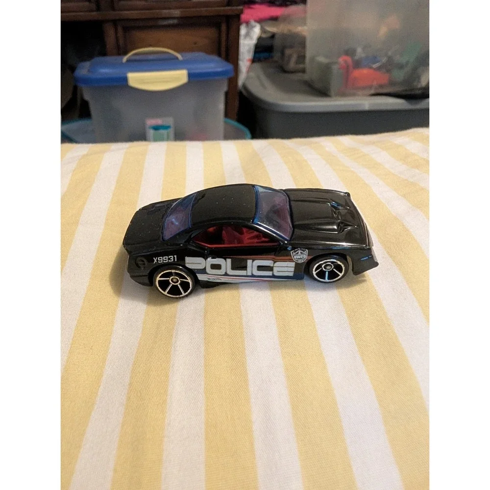 Hot Wheels 2003 Rapid Transit Police Car Black Diecast Toy Vehicle Mattel G43